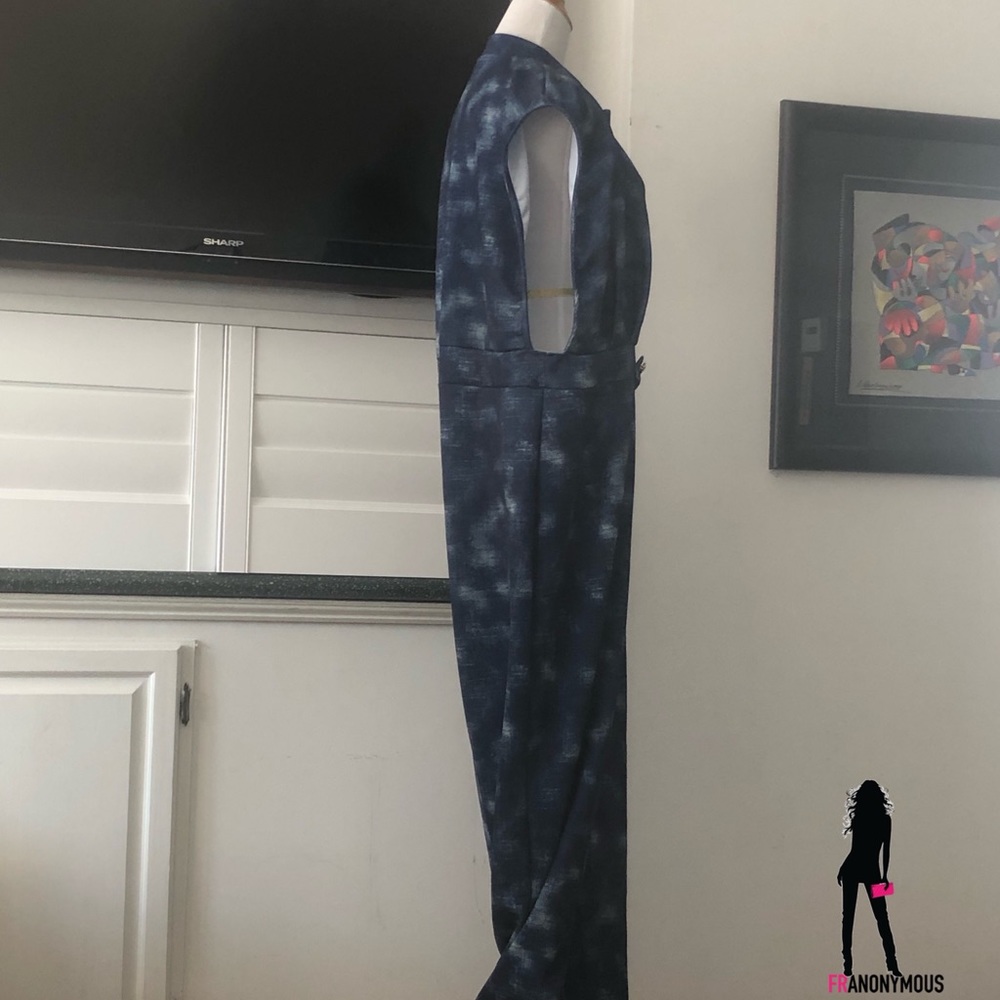 💓Plus💓Denim Look Jumpsuit - Picture 4 of 5